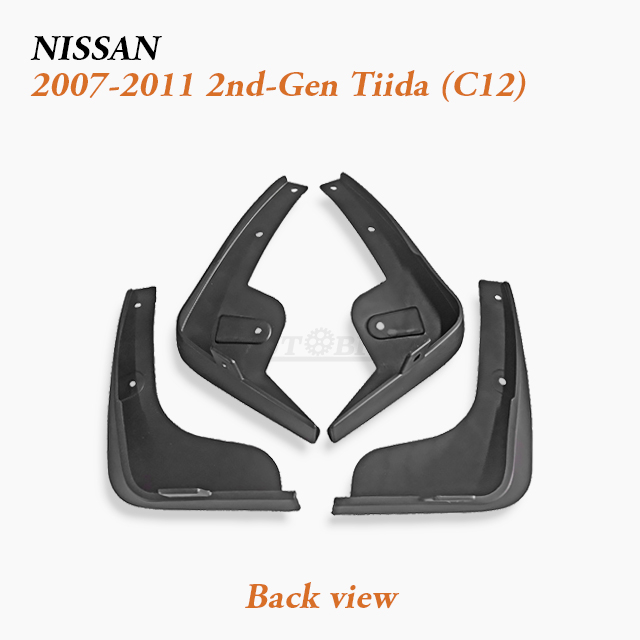 OEM Car Splash Guards Supply fit 2007-2011 Nissan Tiida (C12)