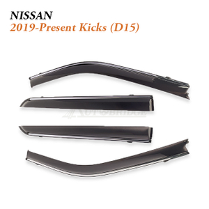 Custom Door Visors Wholesale Fit NISSAN Kicks Subcompact Crossover SUV