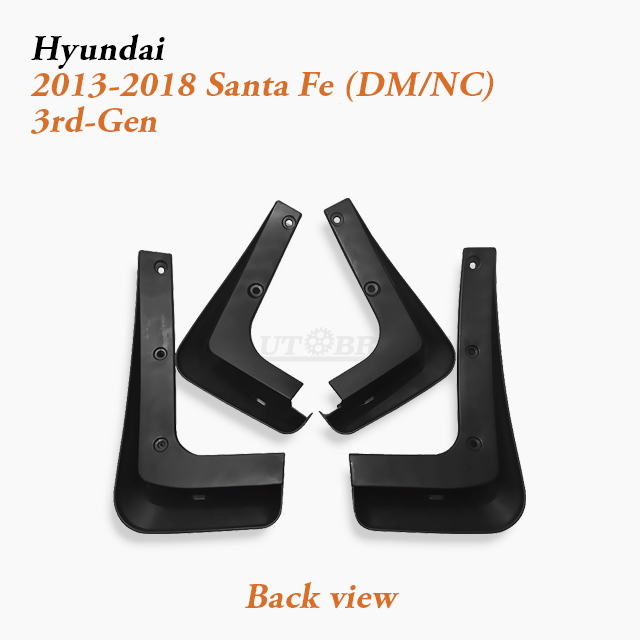 OEM Car Splash Shields Compatible with 2013-2018 Hyundai Santa Fe (DM ...