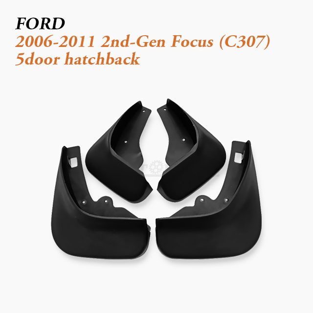 Hatchback Car Splash Shields fit 2006-2021 Ford Focus (C307)