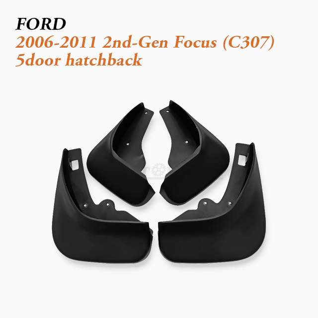 Hatchback Car Splash Shields fit 2006-2021 Ford Focus (C307)
