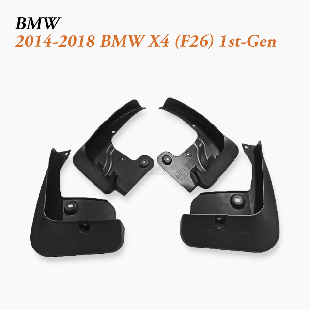 Luxury SUV Car Splash Shields fit 2014-2018 BMW X4 (F26)