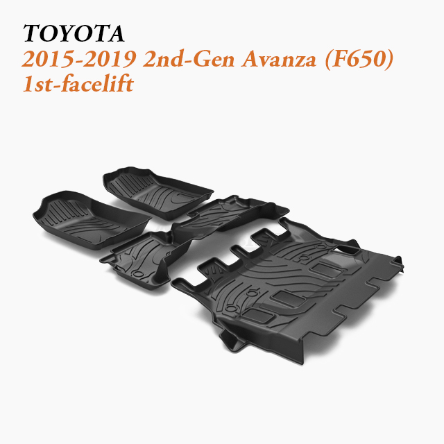 Floor Protectors Wholesale fit 2015-2019 Toyota Avanza (F650) 2nd-Gen