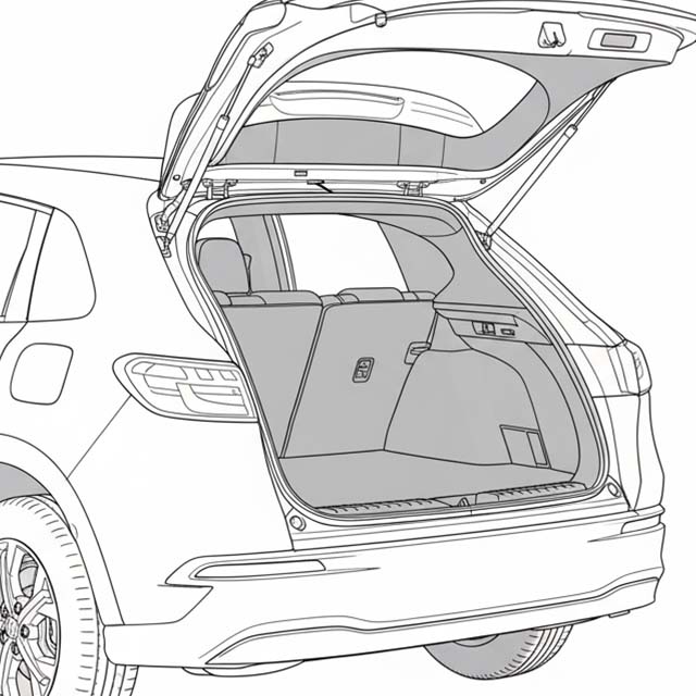 2022 Honda HR-V Boot Sill Protector for Smart Compact SUV Cargo Use