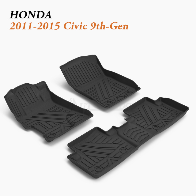 Floor Liner and Trunk Set Wholesale for 2011-Present Honda Civic (9/10/11-gen)