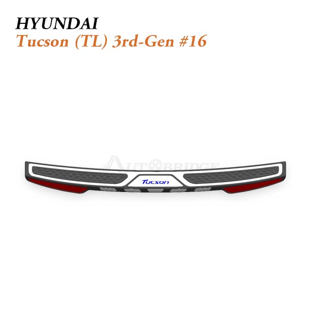 2016-2021 Hyundai Tucson Rear Bumper Protector for Dynamic Vietnam and Korea SUV Cargo Loading