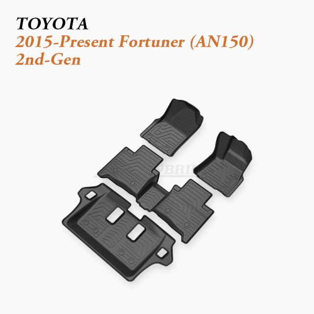 4×4 SUV Floor Liner India Wholesale fit 2015-Present Toyota Fortuner (AN150) 2nd-Gen
