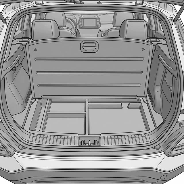 2018 Hyundai Kona Boot Sill Protector for Stylish Subcompact SUV Everyday Cargo Use