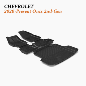 Car Foot Pads and Trunk Protector Set Wholesale fit 2020-Present Chevrolet Onix 2nd-Gen