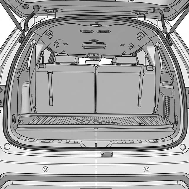 2018-2023 Nissan Terra Boot Sill Protector for Robust 7-Seater Frame SUV Cargo Loading