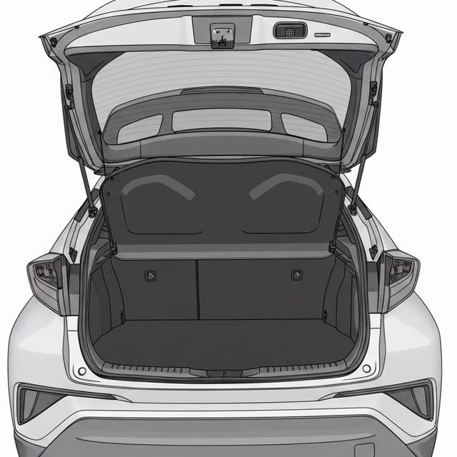 2017 Toyota C-HR Rear Bumper Protector for Stylish Urban Crossover Cargo Protection