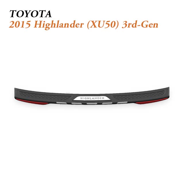 2015 Toyota Highlander Trunk Sill Plate for Spacious 3-Row SUV Cargo Protection