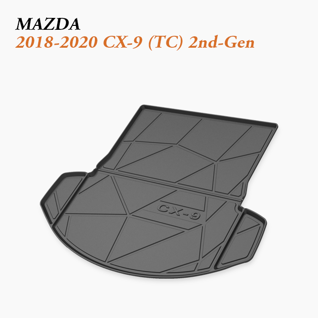 Title: 2018–2020 Mazda CX-9 (TC) Cargo Tray | 3D Precision Fit, Waterproof, High-Wall Boot Protection