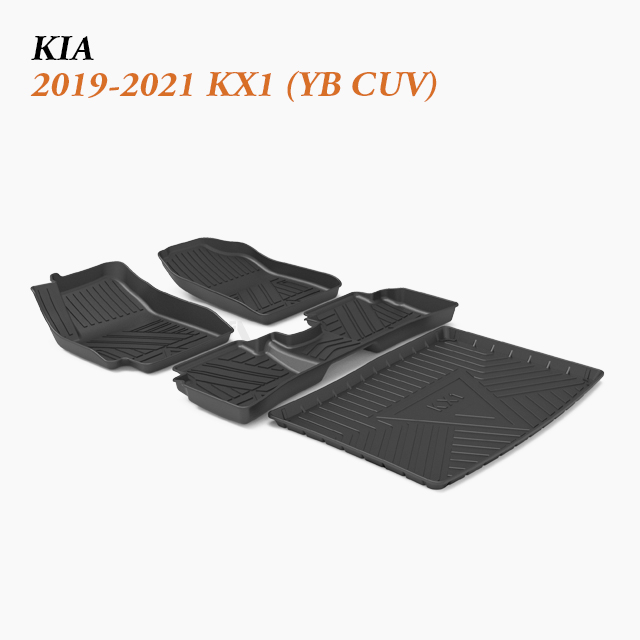 Trunk Liner for 2019-2021 Kia KX1 Stonic (YB CUV) - Heavy-Duty Boot Mat