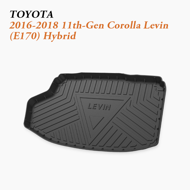 Easy to clean Trunk Bed Mats Export fit 2014-2022 Toyota Corolla Levin