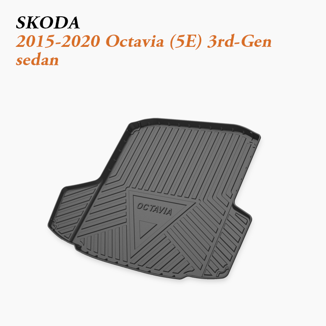 2015-Present Skoda Octavia Boot Liner – Everyday Family Hatchback Trunk Mat