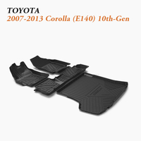 Floor Protectors and Trunk Liner fit 2007-2013 Toyota Corolla (E140) 10th-Gen