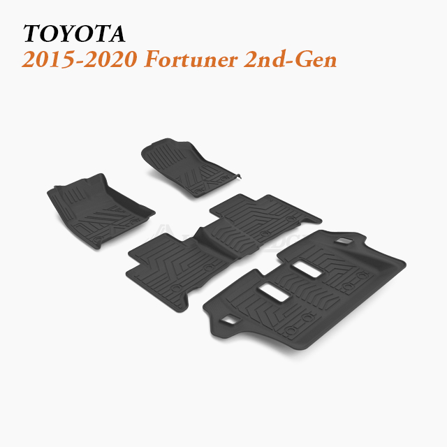4×4 SUV Floor Liner India Wholesale fit 2015-Present Toyota Fortuner (AN150) 2nd-Gen