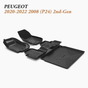 SUV OEM Floor Mats and Trunk Set Wholesale fit 2020-2022 Peugeot 2008 (P24) 2nd-Gen