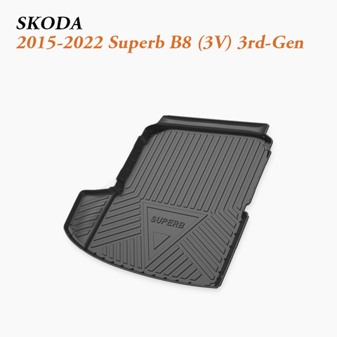 2015-2022 Skoda Superb B8 (3V) Boot Protector – Premium Liftback Trunk Mat