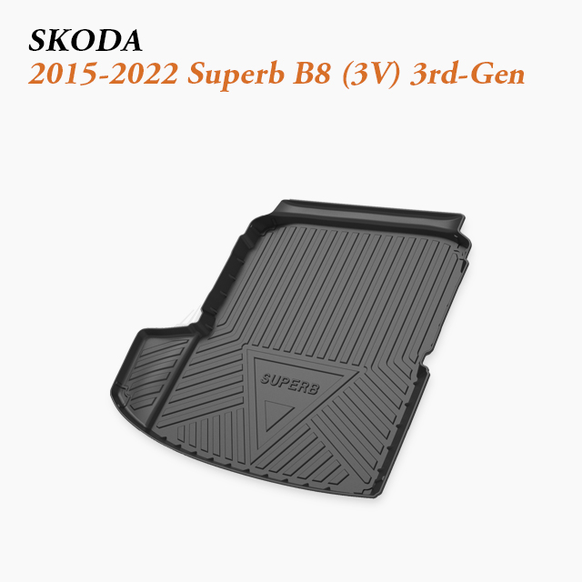 2015-2022 Skoda Superb B8 (3V) Boot Protector – Premium Liftback Trunk Mat