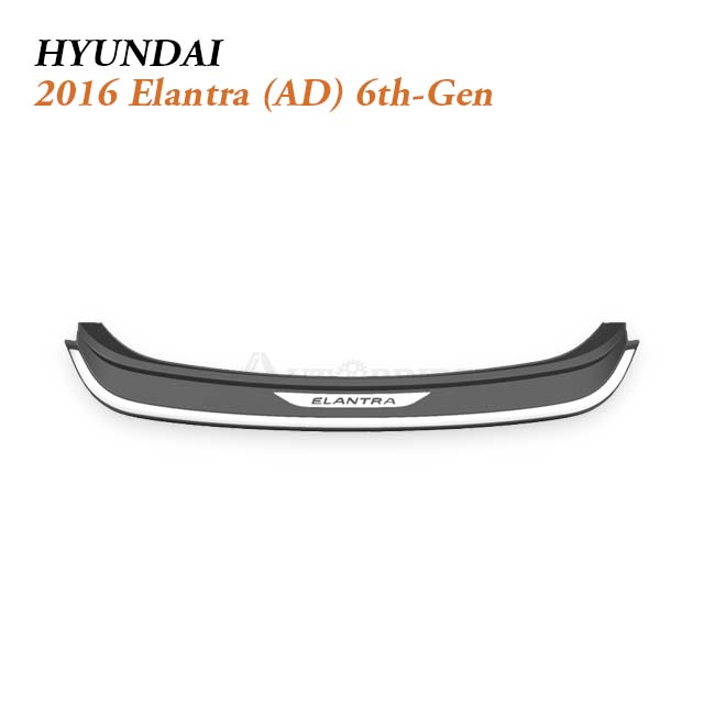 2016-2022 Hyundai Elantra Rear Bumper Protector for Practical Daily Sedan Trunk Loading