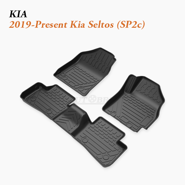 Waterproof Floor Liners India Mass Supply fit 2019-Present Kia Seltos (SP2c)