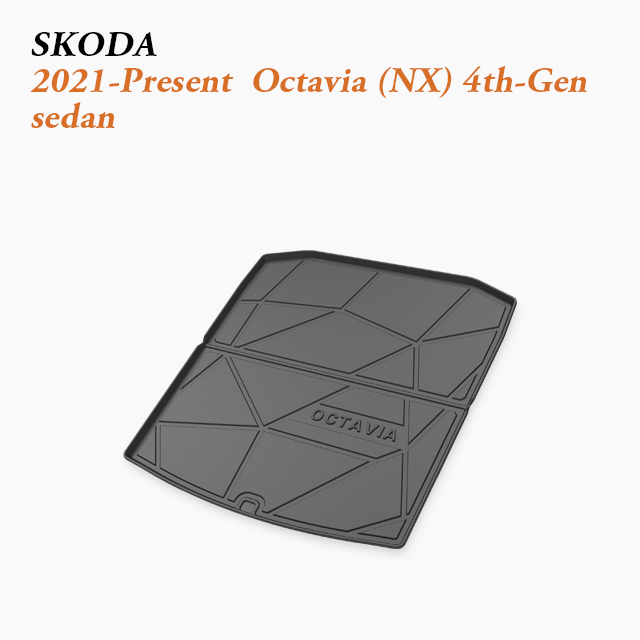 2015-Present Skoda Octavia Boot Liner – Everyday Family Hatchback Trunk Mat