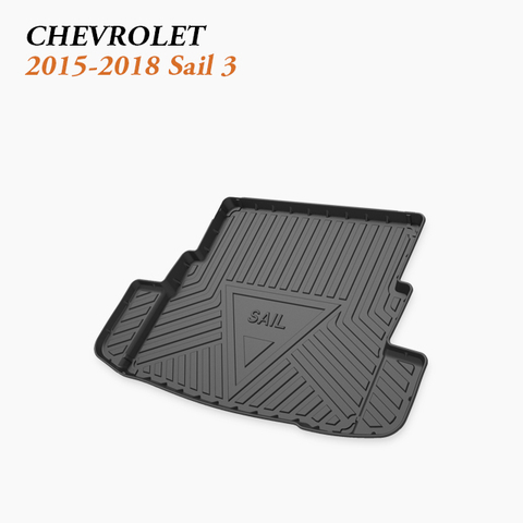 2015-2018 Chevrolet Sail 3 Trunk Mat | Custom Boot Cargo Liner for Compact Sedan