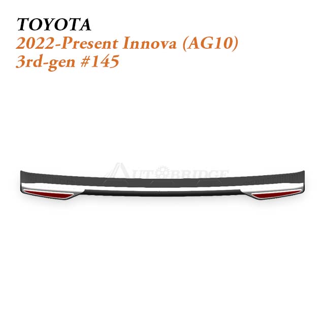 2012-Present Toyota Innova Rear Bumper Protector for Versatile Family and Fleet MPV Loading