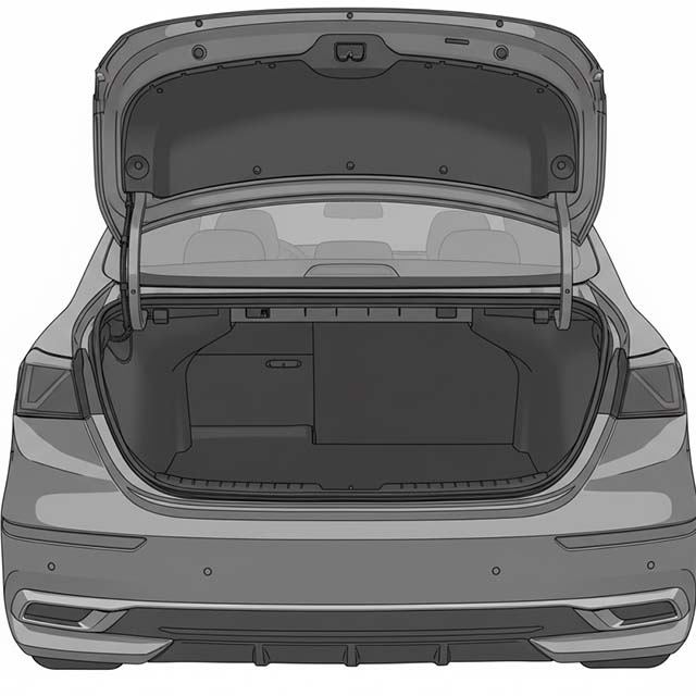 2016-2019 Kia Cerato / K3 Boot Sill Protector for Practical Compact Sedan Trunk Protection