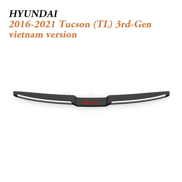 2016-2021 Hyundai Tucson Rear Bumper Protector for Dynamic Vietnam and Korea SUV Cargo Loading