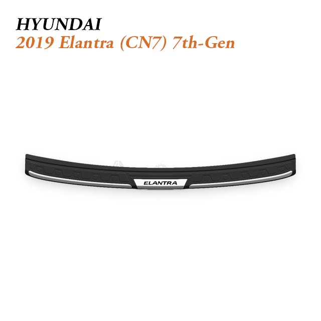 2016-2022 Hyundai Elantra Rear Bumper Protector for Practical Daily Sedan Trunk Loading