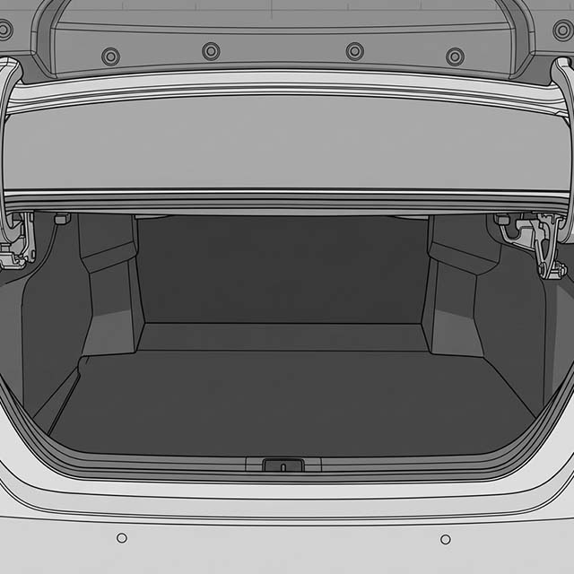 2019 Toyota Camry Rear Bumper Protector for Refined Mid-Size Sedan Trunk Loading