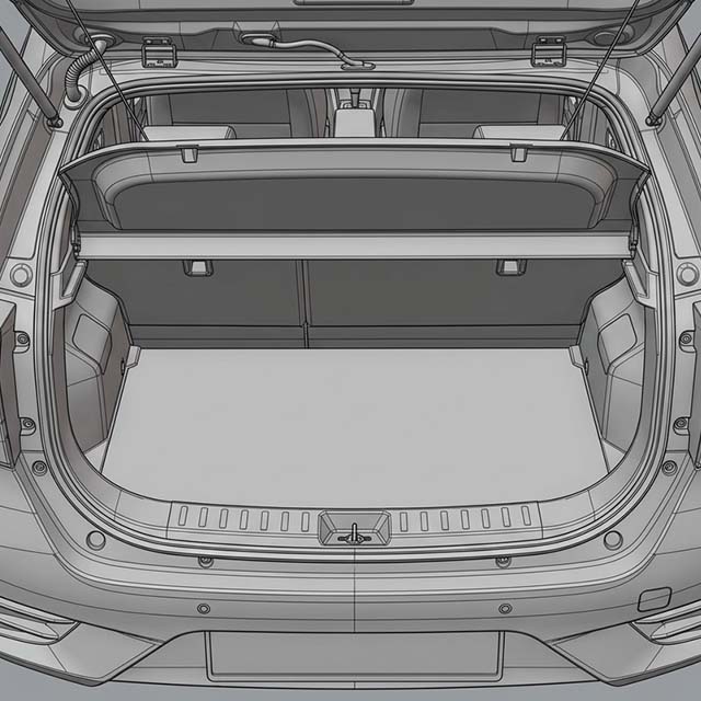 2018 Perodua Myvi Boot Sill Protector for Smart Compact Hatchback Cargo Protection