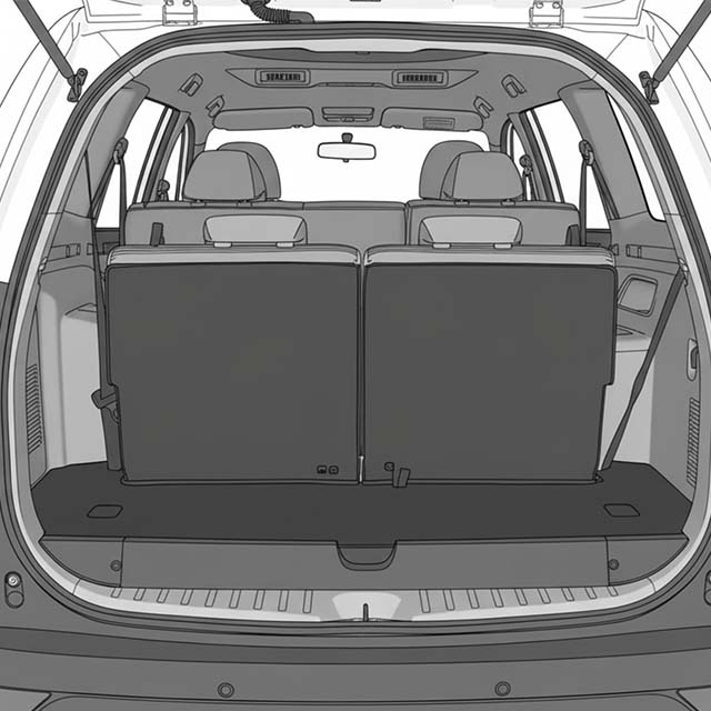 2016-Present Mitsubishi Pajero Sport Boot Sill Protector for Rugged 7-Seater SUV Cargo Use