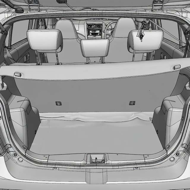 2019-2023 Toyota Agya / Perodua Axia Boot Sill Protector for Practical City Hatchback Cargo Use