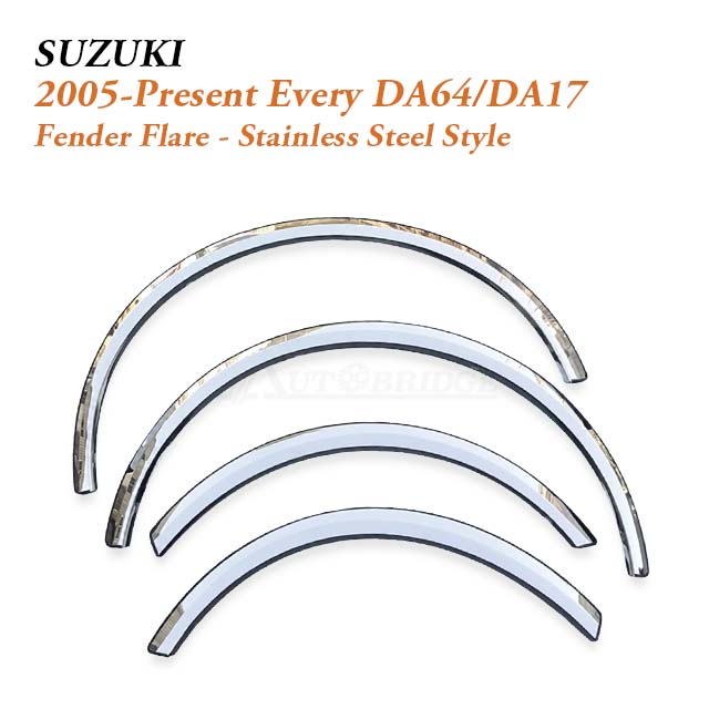 Stainless Sttell Fender Flare for 2005-Present Suzuki Every DA64/DA17