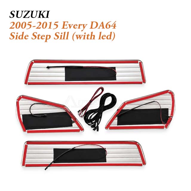Side Step Sill for Suzuki Every DA64 (2005–2015) | 4 pc Set