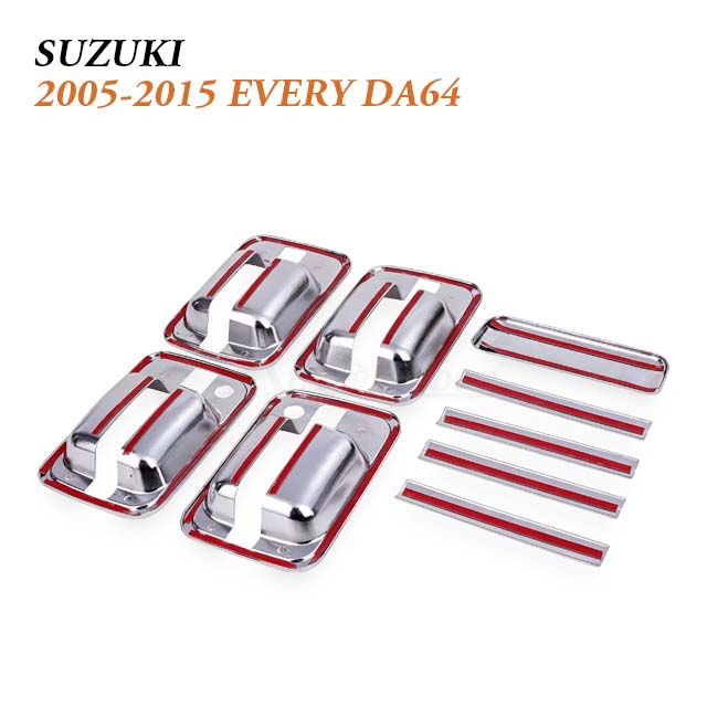 Door Handle Cover for Suzuki Every DA64 (2005–2015) | 9 pc Set