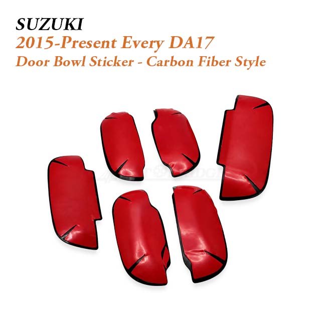 6 Pcs Set Door Bowl Sticker for 2015-Present Suzuki Every DA17